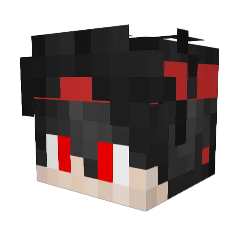 Yokoto_ Minecraft avatar head, 3D render