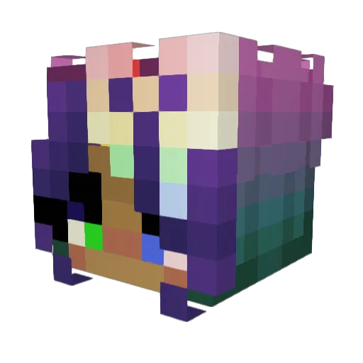 Yokubo99 Minecraft avatar head, 3D render