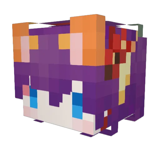 Yolanda0221 Minecraft avatar head, 3D render