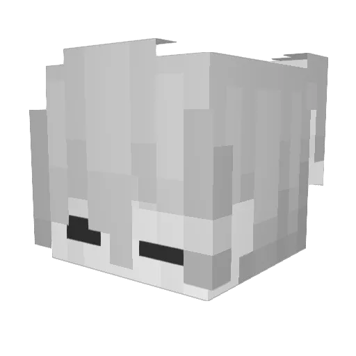 Yolfah Minecraft avatar head, 3D render
