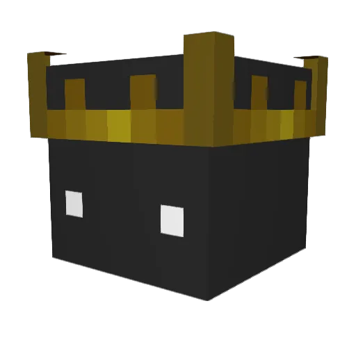 Yolk Minecraft avatar head, 3D render