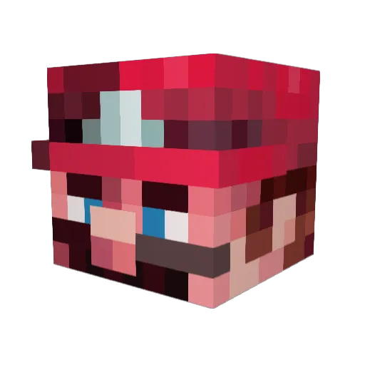 Yolkbyte Minecraft avatar head, 3D render