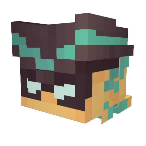 Yolkema Minecraft avatar head, 3D render