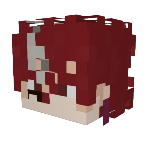 Yolktopus Minecraft avatar head, 3D render