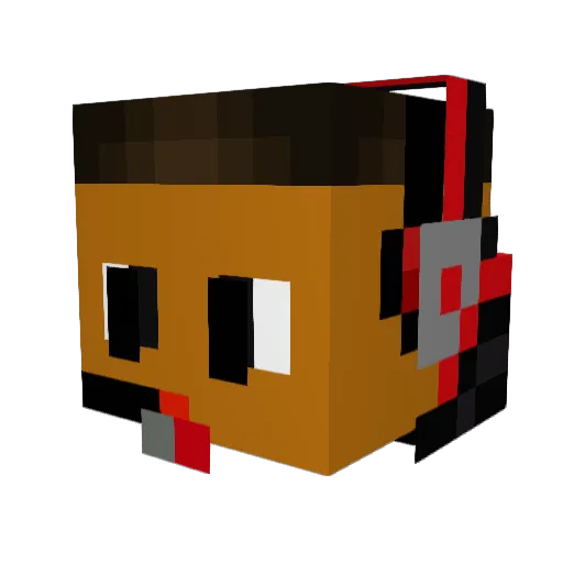 YoloGaming152 Minecraft avatar head, 3D render