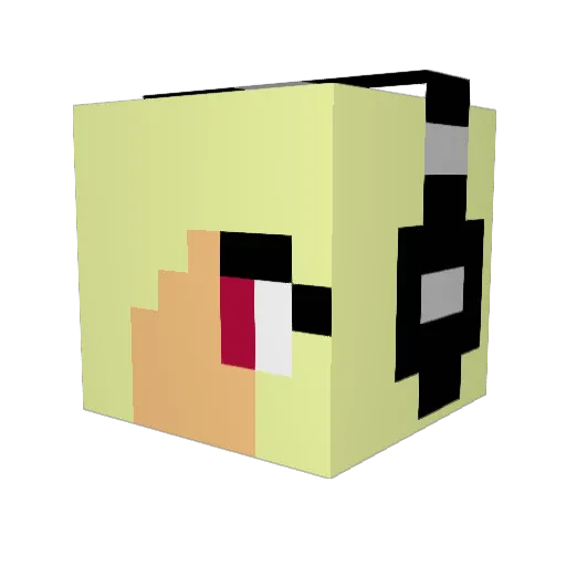 YoloMaus13 Minecraft avatar head, 3D render