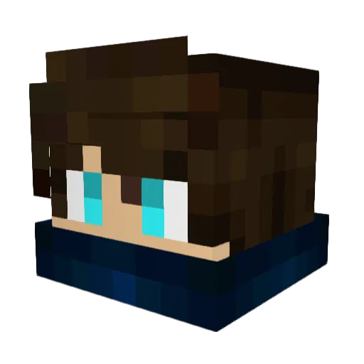 YoloRitter Minecraft avatar head, 3D render