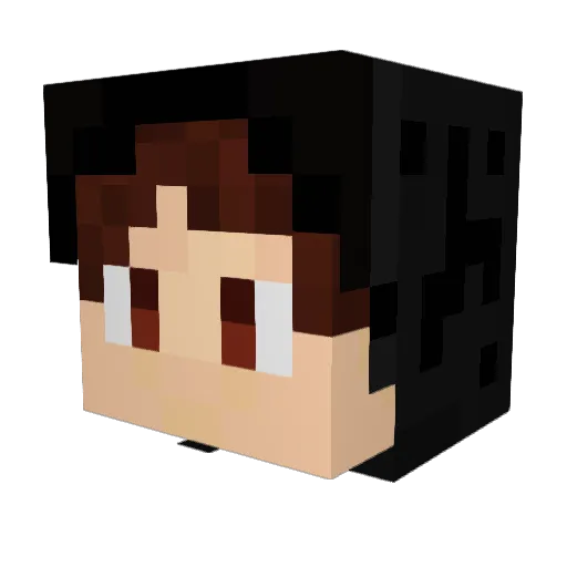 YoloScript Minecraft avatar head, 3D render