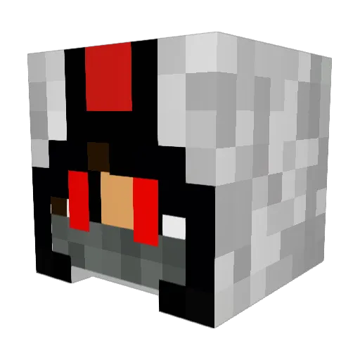 YoloWarrior Minecraft avatar head, 3D render
