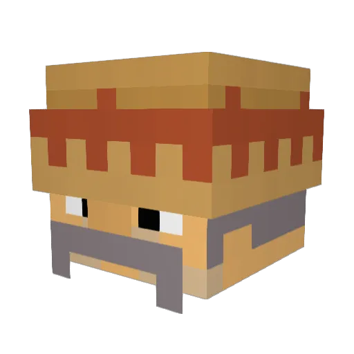 Yolo_Fall Minecraft avatar head, 3D render