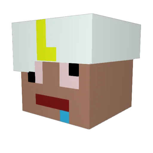 Yolo_LP132 Minecraft avatar head, 3D render