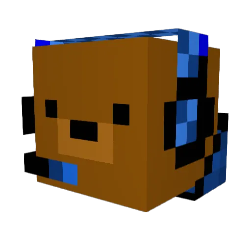 Yolo_Michael_ Minecraft avatar head, 3D render