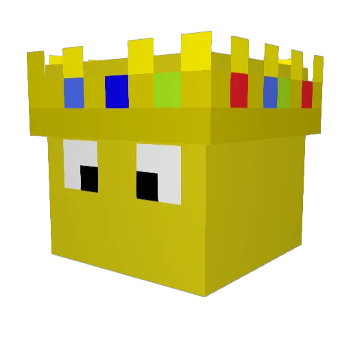 Yolo_fr Minecraft avatar head, 3D render