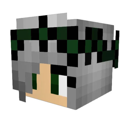 Yolobeauty19 Minecraft avatar head, 3D render