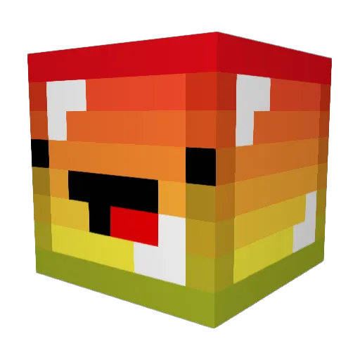 Yoloingy Minecraft avatar head, 3D render
