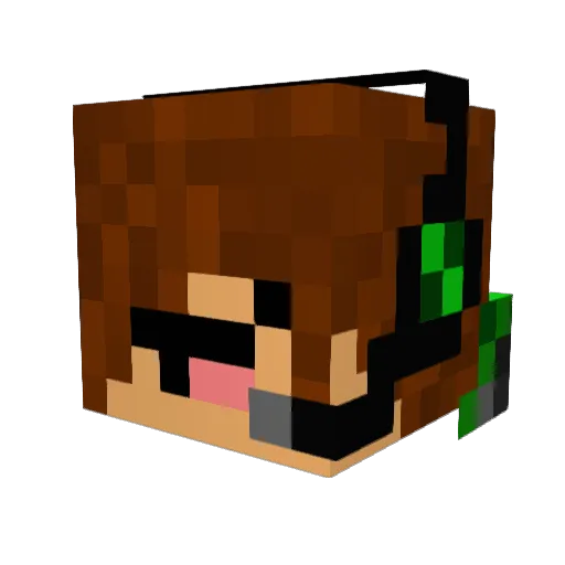 Yolomcswager Minecraft avatar head, 3D render
