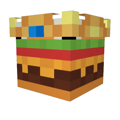 Yoloze Minecraft avatar head, 3D render
