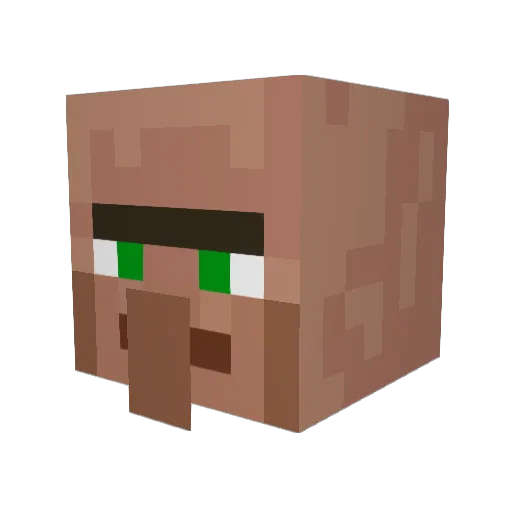 Yolzok Minecraft avatar head, 3D render