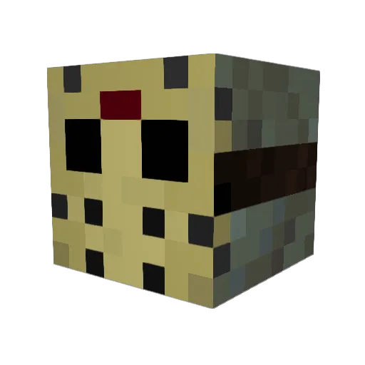 Yomamasnuggets Minecraft avatar head, 3D render