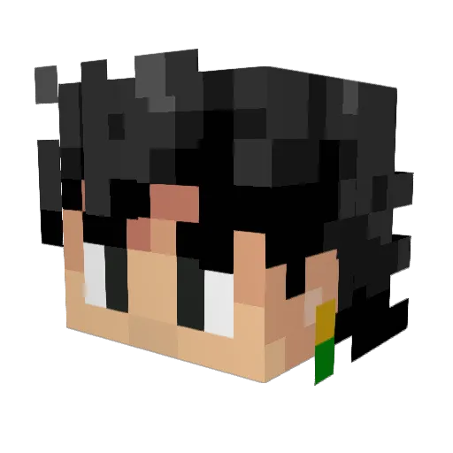 Yoman447 Minecraft avatar head, 3D render