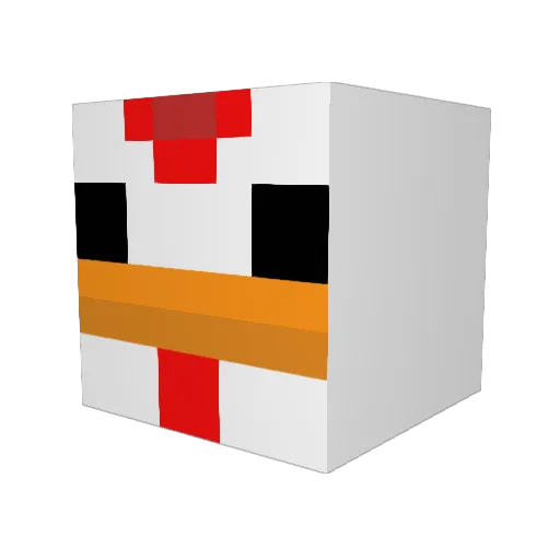 YomeToko Minecraft avatar head, 3D render