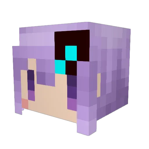 Yomichi_ Minecraft avatar head, 3D render