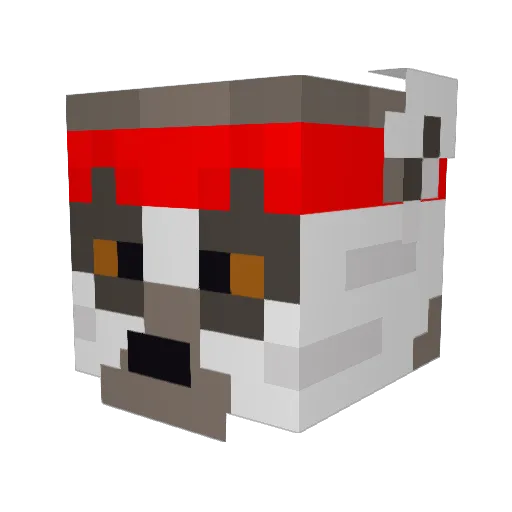 YommiQ Minecraft avatar head, 3D render