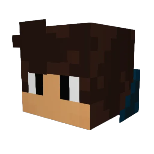 Yomoholo7887 Minecraft avatar head, 3D render