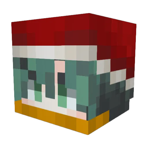 Yomotsu001 Minecraft avatar head, 3D render