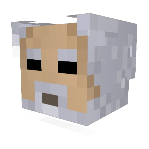 YonKhan Minecraft avatar head, 3D render