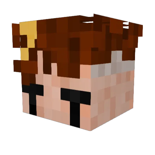 Yon_Yon Minecraft avatar head, 3D render