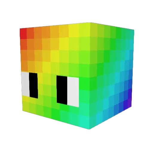 Yonderfork Minecraft avatar head, 3D render
