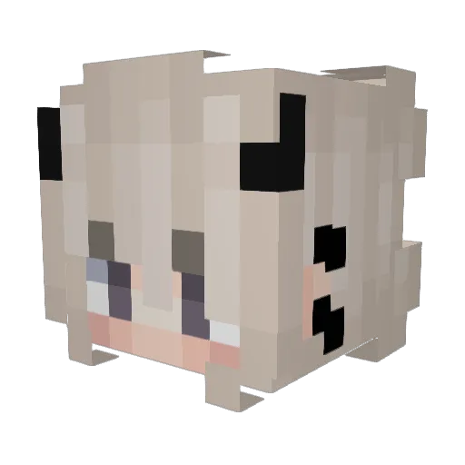 YoneGG Minecraft avatar head, 3D render