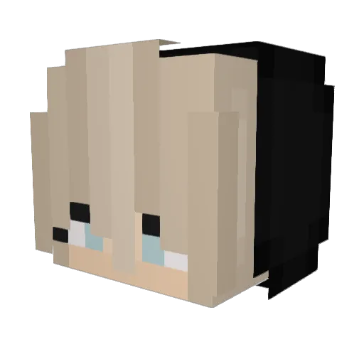 Yonek Minecraft avatar head, 3D render