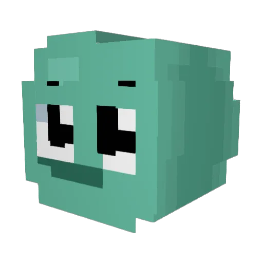 Yoney_ Minecraft avatar head, 3D render