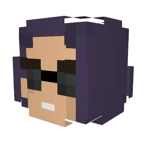 YongVigor Minecraft avatar head, 3D render