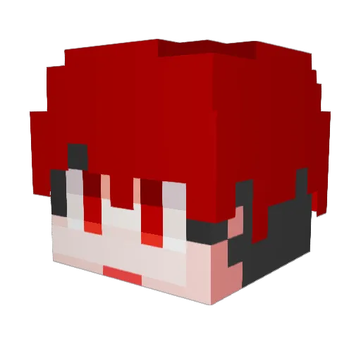 Yong_Hwan Minecraft avatar head, 3D render