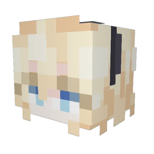 Yongdony Minecraft avatar head, 3D render