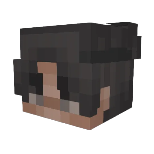 Yongerdragon Minecraft avatar head, 3D render