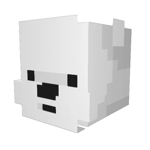 Yongguk7801 Minecraft avatar head, 3D render