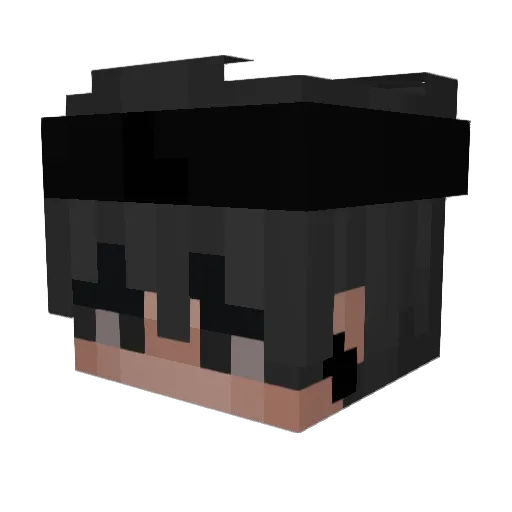 Yonghyunha Minecraft avatar head, 3D render