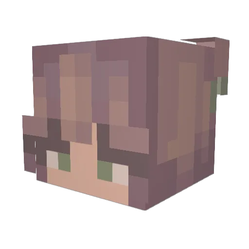 Yonkersss Minecraft avatar head, 3D render