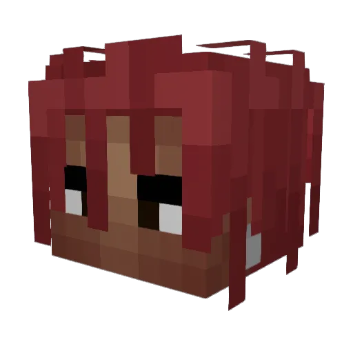Yonko Minecraft avatar head, 3D render