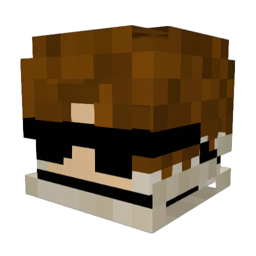 Yonko_Kagu Minecraft avatar head, 3D render