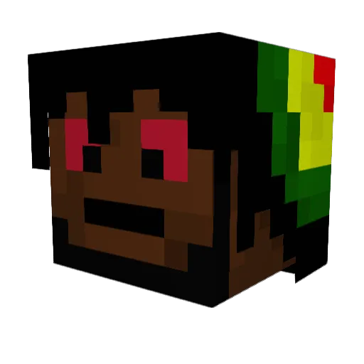 Yonyan123 Minecraft avatar head, 3D render