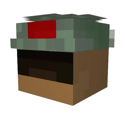 YooHaHyun Minecraft avatar head, 3D render