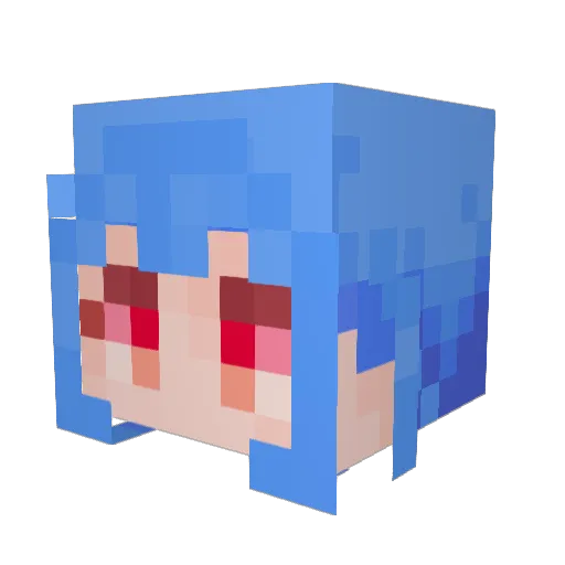 YooHaZu Minecraft avatar head, 3D render