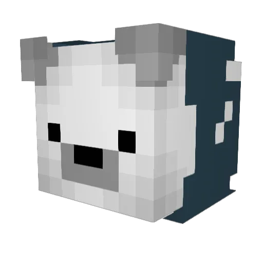 YooKid Minecraft avatar head, 3D render