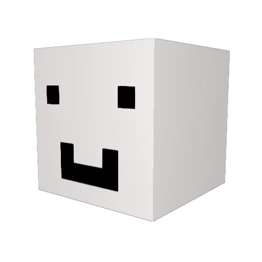 Yoo_Seong Minecraft avatar head, 3D render