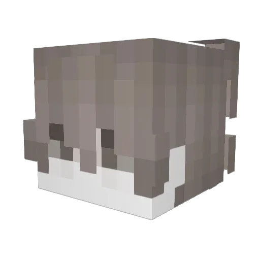 Yoochee Minecraft avatar head, 3D render